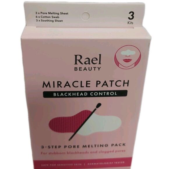 Rael Beauty Miracle Patch 3-Step Pore Melting Pk Blackheads Control 3 Kits - Picture 2 of 7